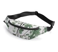 Bauchtasche für Damen, Herren, Bauchtasche mit grünen Blättern und Ranken, Bauchtasche, kleine Bauchtaschen für Damen, Stil, 36 x 15 cm, Stil:, 36*15cm