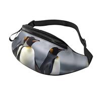 Bauchtasche für Damen, modische Gürteltasche von Mem mit lustigem Pinguin, mit verstellbarem Riemen, Schwarz, Einheitsgröße, Schwarz , Einheitsgröße