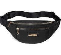 Bauchtasche für Damen, modische Hüfttasche mit verstellbarem Riemen für Reisen, Sport, Laufen, Schwarz, Einheitsgröße