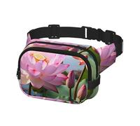 Bauchtasche für Damen und Herren, Crossbody-Bauchtasche mit Blumen, Gürteltasche mit verstellbarem Riemen, Hüfttasche
