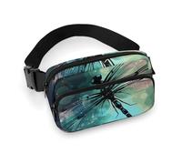 Bauchtasche für Damen und Herren, Gürteltasche mit verstellbarem Riemen, Galaxie, Tier, Libelle, Hüfttasche für den Alltag, Galaxy Tier Libelle, 20x13cm