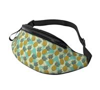 Bauchtasche für Damen und Herren, Stylische Umhängetasche mit verstellbarem Schultergurt, Niedliche Vintage Gürteltasche mit Ananas für Outdoor, Reisen, Sport, Laufen