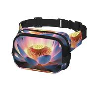 Bauchtasche für Damen und Herren, Umhängetasche, Blumen-Gürteltasche mit verstellbarem Riemen, Hüfttasche