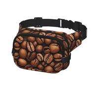 Bauchtasche für Damen und Herren, Umhängetasche, lustige geröstete Kaffeebohnen, Gürteltasche mit verstellbarem Riemen, Hüfttasche