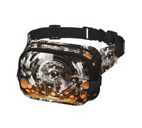 Bauchtasche für Damen und Herren, Umhängetasche, Musik-Motiv, Musikschlüssel, Gürteltasche mit verstellbarem Riemen, Hüfttasche