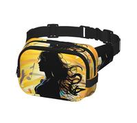 Bauchtasche für Damen und Herren, Umhängetasche, Tanz, Musik, Gürteltasche mit verstellbarem Riemen, Hüfttasche