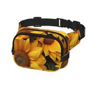 Bauchtasche für Damen und Herren, Umhängetasche, viele Sonnenblumen, Gürteltasche mit verstellbarem Riemen, Hüfttasche
