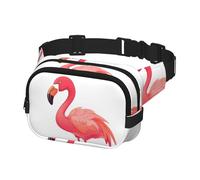 Bauchtasche für Herren und Damen, Crossbody-Hüfttasche, Cartoon-Flamingo-Gürteltasche mit verstellbarem Riemen, Hüfttasche