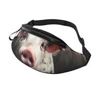 Bauchtasche für Herren und Damen, Crossbody-Hüfttasche, lächelnde Gürteltasche mit verstellbarem Riemen, Hüfttasche, Schwarz, Einheitsgröße, Schwarz , Einheitsgröße