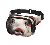 Bauchtasche für Herren und Damen, Crossbody-Hüfttasche, lächelnde Gürteltasche mit verstellbarem Riemen, Hüfttasche, Schwarz, Einheitsgröße, Schwarz , Einheitsgröße