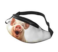 Bauchtasche für Herren und Damen, Crossbody-Hüfttasche, lächelnde Gürteltasche mit verstellbarem Riemen, Hüfttasche, Schwarz, Einheitsgröße, Schwarz , Einheitsgröße