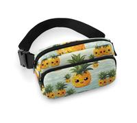 Bauchtasche für Herren und Damen, niedliche Ananas-Gürteltasche, leicht, vollständig bedruckt, mit verstellbarem Gurt, für Laufen, Wandern, Reisen, Stil, 20 x 13 cm, Stil:, 20x13cm