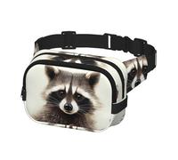 Bauchtasche für Herren und Damen, Umhängetasche, lustiger Waschbär-Gürteltasche mit verstellbarem Riemen, Hüfttasche
