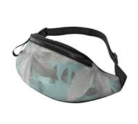 Bauchtasche für Herren und Damen, wasserdicht, für Sport, modische Gürteltasche, Umhängetasche, Hüfttasche mit verstellbarem Riemen, große Schultertasche, Geldbörse für Reisen, Wandern, Minzgrau