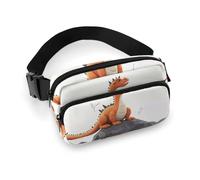 Bauchtasche für Männer und Frauen, lustige Drachen-Gürteltasche, leicht, vollständig bedruckt, mit verstellbarem Gurt, für Laufen, Wandern, Reisen, Stil, 20 x 13 cm, Stil:, 20x13cm