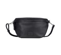 Bauchtasche GABOR "Elfie", Damen, Gr. B/H/T: 27cm x 16,5cm x 9cm, schwarz, Polyurethan, Taschen, aus fein genarbtem, glattem Kunstleder und mit einem Logo Rubber Patch (12198221-0) schwarz