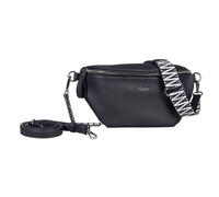 Bauchtasche GABOR "Silena", Damen, Gr. B/H/T: 30cm x 15,5cm x 9,5cm, blau, Polyurethan, clean, gepflegt, geprägtes Muster, unifarben, Taschen, hochwertig gewebte Gurtband und ein filigranes Logo (2530