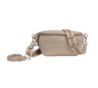 Bauchtasche GABOR "Silena", Kinder, Gr. B/H/T: 30cm x 15,5cm x 9,5cm, grau (taupe), Polyurethan, clean, gepflegt, geprägtes Muster, unifarben, Taschen, hochwertig gewebte Gurtband und ein filigranes L