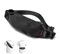 Bauchtasche Gürteltasche Hüfttasche Sport - Handy Umhängetasche für Damen Herren - Schwarz Wasserdicht Stylisch Nylon Klein Unisex Bunt Hip Bum Waist Fanny Pack für Outdoor Reise Wandern Hundetraining