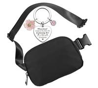 Bauchtasche Herren und Damen, Stylische Gürteltasche, Klein Hüfttasche,Sport Bum Hip Bag Waist Unisex Fanny Pack,Muttertagsgeschenke,Schlüsselanhänger Mama Geschenke (Schwarz Gürteltasche)