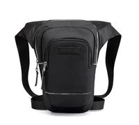 Bauchtasche, Hüfttasche Casual Outdoor Sport Bein Oberschenkel Pack männer Reiten Taille Hosen Tasche Nacht Reflexion Brust Sling Schulter(Black)