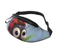 Bauchtasche, Hüfttasche, verstellbar, Marienkäfer, Crossbody-Tasche, Gürteltasche für Damen und Herren