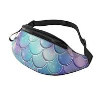 Bauchtasche, Hüfttasche, verstellbar, Meerjungfrauenschuppen, Crossbody-Tasche, Gürteltasche für Damen und Herren