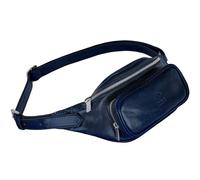 Bauchtasche Leder - Damen und Herren Bauchtasche - Zeitlose Gürteltasche - 100% Leder - Italienische Handwerkstradition - Blau - Time Resistance