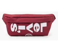 Bauchtasche LEVI'S "Small Banana Sling - Wordmark", Damen, Gr. B/H/T: 25cm x 10cm x 5cm, rot, Web, Polyester, Taschen, mit Logo Schriftzug (87070022-0) rot