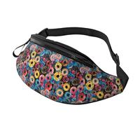 Bauchtasche mit abstraktem Donut-Farbdruck, für Damen und Herren, Sport-Hüfttasche, Gürteltasche für Reisen, Wandern, Laufen