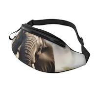 Bauchtasche mit afrikanischem Elefant, für Männer und Frauen, modische Hüfttasche, Reise-Crossbody-Tasche mit verstellbarem Riemen, überall Gürteltasche, wasserdichte Brusttasche, Radfahren