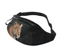 Bauchtasche mit afrikanischem Leopard auf Felsen für Herren und Damen, modisch, zum Laufen, wasserdicht, Crossbody-Tasche, Überall, Gürteltasche mit verstellbarem Riemen, Sport-Hüfttasche für Reisen