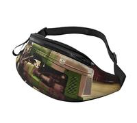 Bauchtasche mit altem Traktor, Foto, Bauernhof, für Herren und Damen, modisch, zum Laufen, wasserdicht, Crossbody-Tasche mit verstellbarem Riemen, Sport-Hüfttasche für Reisen