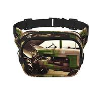 Bauchtasche mit altem Traktor, Foto, Bauernhof, klein, modisch, Umhängetasche, leicht, für Damen und Herren, Laufen, Workout, Wandern, Reisen
