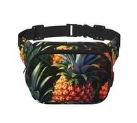 Bauchtasche mit Ananas-Aufdruck, für Damen und Herren, mit verstellbarem Gurt, für Reisen, Wandern, Radfahren