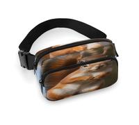 Bauchtasche mit Eichhörnchen-Motiv, leicht, mit verstellbarem Gurt, Hüfttasche für Laufen, Reisen