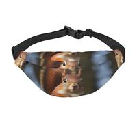 Bauchtasche mit Eichhörnchen-Motiv, lustige Tier-Gürteltasche für Männer und Frauen, modische Hüfttasche überall, Crossbody-Tasche, Geldbörse, Hüfttasche mit verstellbarem Riemen, wasserdichte