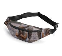 Bauchtasche mit niedlichem Eichhörnchen-Motiv, für Damen, Herren, Bauchtasche, Bauchtasche, Bauchtasche, kleine Bauchtaschen für Damen, Stil, 36 x 15 cm, Stil:, 36*15cm