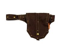 Simandra - Bauchtasche mit Nieten I Gürteltasche individuell verstellbar + Reißverschluss + Druckknopf I Simandra Braun