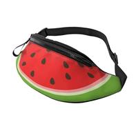 Bauchtasche mit roter Wassermelone für Erwachsene und Kinder, verstellbarer Riemen, lässig, niedlicher Sommerdruck, Hüfttasche für Outdoor, Workout, Reisen, Party, Festival, Wandern, Sport,