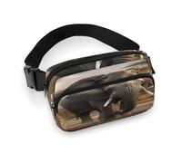 Bauchtasche mit tropischem afrikanischem Elefant, leicht, mit verstellbarem Riemen, Hüfttasche für Laufen, Reisen