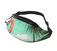 Bauchtasche mit tropischem Flamingo, für Damen und Herren, modische Hüfttasche, Reise-Crossbody-Tasche mit verstellbarem Riemen, überall Gürteltasche, wasserdichte Brusttasche, Radsport, Bauchtasche