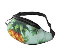 Bauchtasche mit tropischen Früchten und Ananas, wasserdichte Sport-Hüfttasche, modische Gürteltasche, Umhängetasche, Hüfttasche mit verstellbarem Riemen, große Schultertasche, Geldbörse für Reisen
