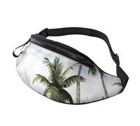 Bauchtasche mit tropischen Palmen für Männer und Frauen, modische Hüfttasche, Reise-Crossbody-Tasche mit verstellbarem Riemen, überall Gürteltasche, wasserdichte Brusttasche, Radsport, Bauchtasche