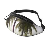 Bauchtasche mit tropischer Palme, für Herren und Damen, leicht, verstellbar, modische Hüfttasche für Reisen, Wandern, Laufen
