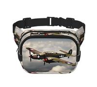 Bauchtasche mit verstellbarem Riemen, quadratisch, doppellagig, Unisex, überall