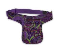 Bauchtasche Sidebag Hipbag Mandala-Print Gürteltasche Festivaltasche, Farbe:Lila
