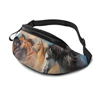 Bauchtasche, Tiger-Hüfttasche mit Kopfhörerloch, Gürteltasche, verstellbare Schultertasche, modische Hüfttasche für Damen, Herren, Kinder, Outdoor, Freizeit, Reisen, Wandern, Radfahren, Laufpferd,