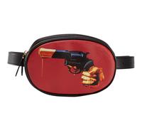 Bauchtasche TOILETPAPER REVOLVER 19 x 12 cm, schwarz, Seletti