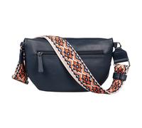 Bauchtasche TOM TAILOR "Palina", Damen, Gr. B/H/T: 30cm x 19cm x 10,5cm, blau, Polyurethan, clean, gepflegt, unifarben, Taschen, aus weichem Lederimitat mit effektvollem Schulterriemen (15541650-0) bl